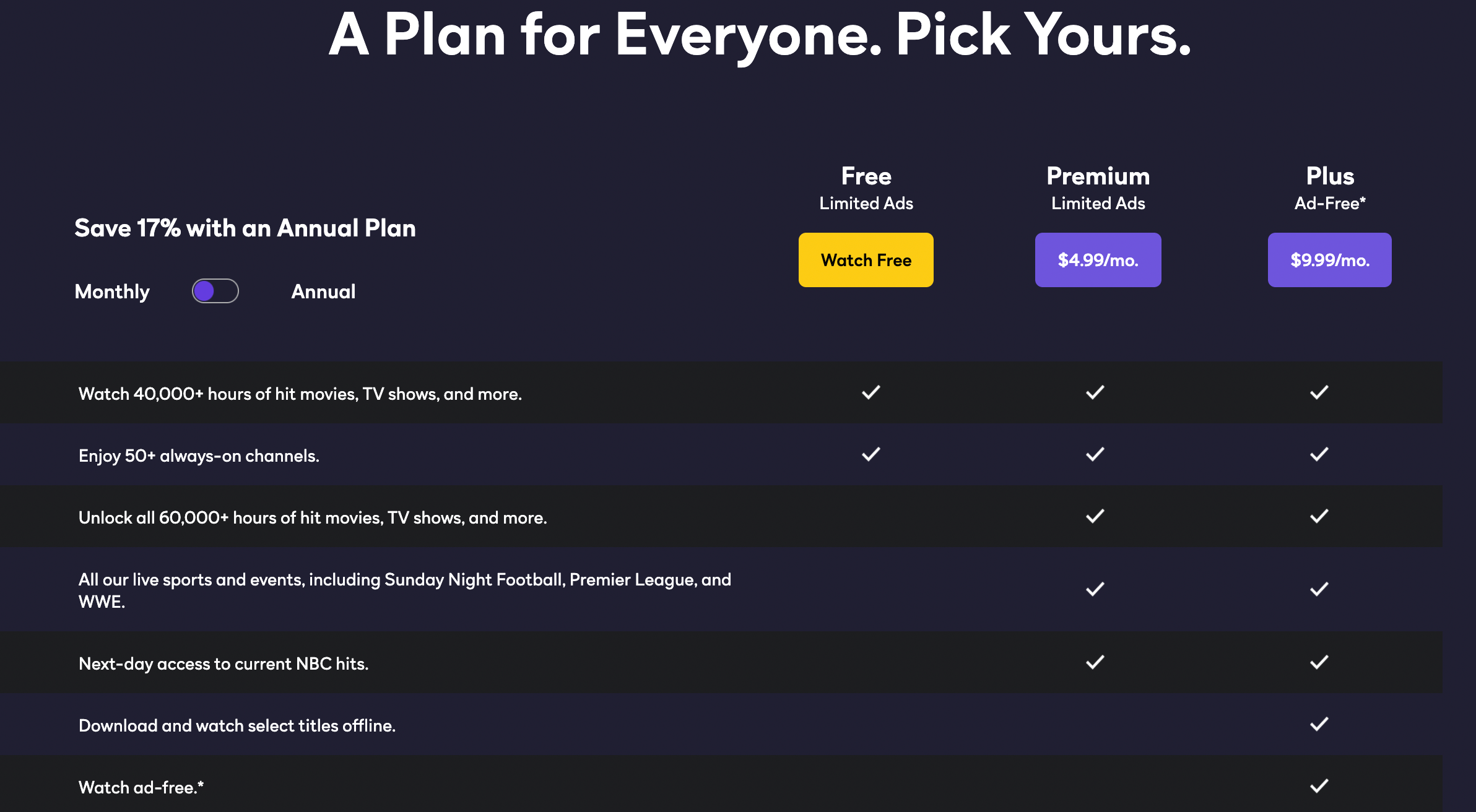 choose a plan