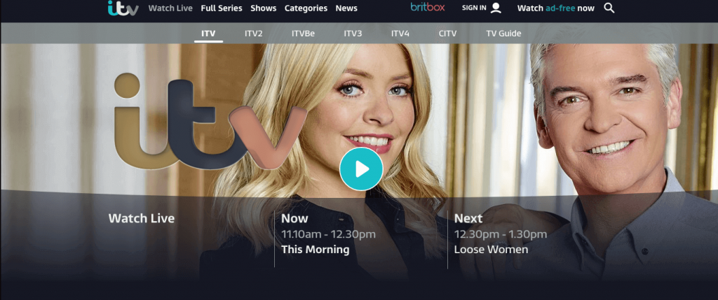 Watch ITV Hub in Canada