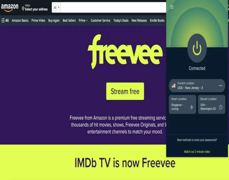 Click Stream Free button - How to Sign Up for Amazon Freevee in Canada