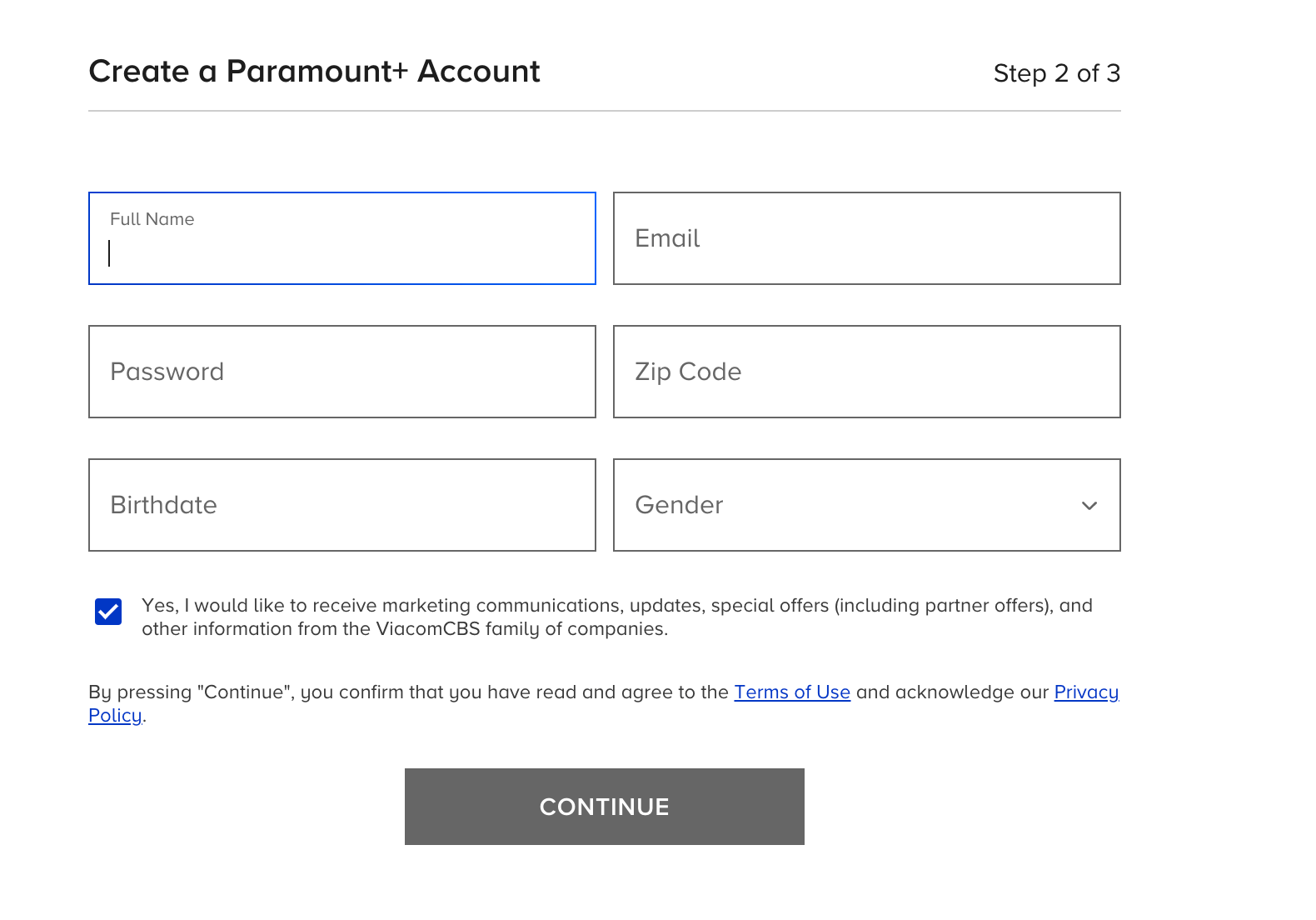 Enter all the required details