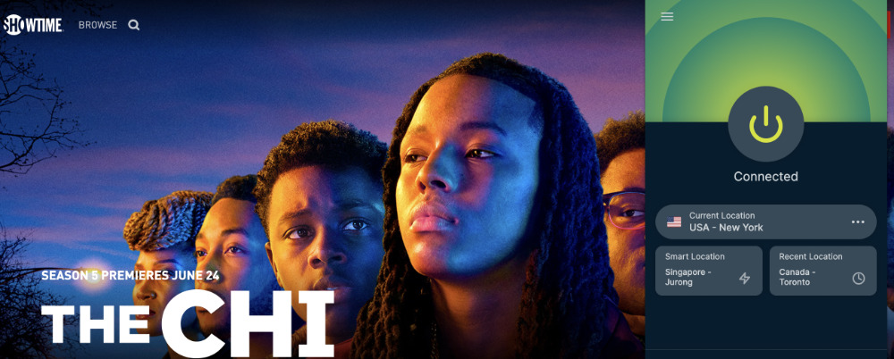 Watching The CHI season 5 on showtime in Canada
