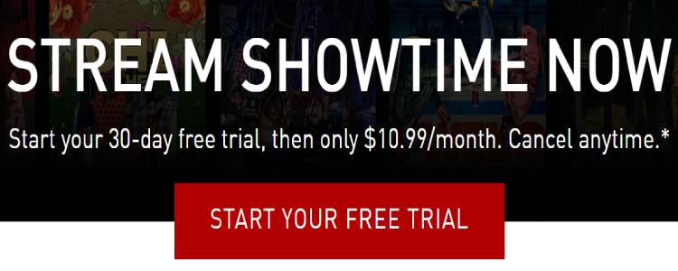 Showtime Free Trial in Canada
