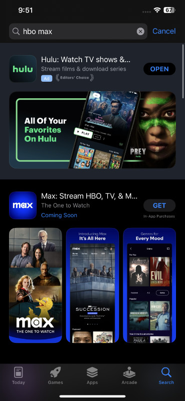 Download HBO Max on iPhone and iPad
